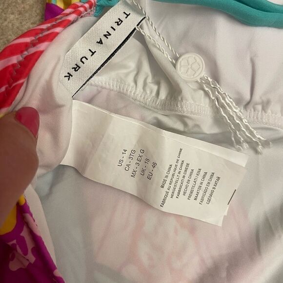 TRINA TURK TERRA NOSTRA PLUNGE SIZE 14 NWOT - Picture 3 of 6